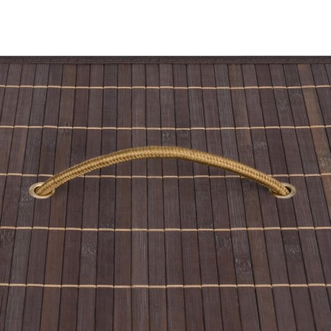  Bambusowy kosz na pranie, brązowy, 72 L Lumarko!