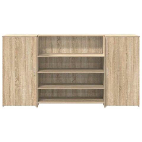 Biurko recepcyjne dąb sonoma 200x50x103,5 cm Drewno klejone