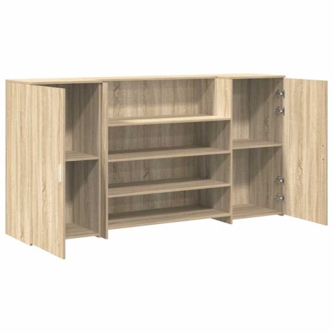 Biurko recepcyjne dąb sonoma 200x50x103,5 cm Drewno klejone
