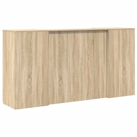 Biurko recepcyjne dąb sonoma 200x50x103,5 cm Drewno klejone
