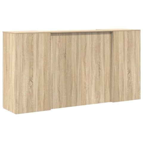 Biurko recepcyjne dąb sonoma 200x50x103,5 cm Drewno klejone