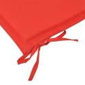  Poduszka na ławkę ogrodową, 150x50x3 cm, czerwona Lumarko!