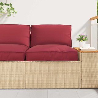Zestaw poduszek na paletę 2 pcs Kremowy Materiał Oxford