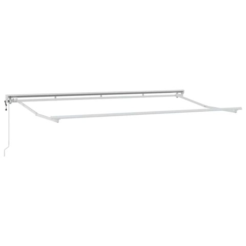 Rama markizy Żółty i Biały 350 x 200 cm Poliester z powłoką PU