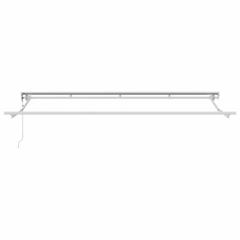 Rama markizy Żółty i Biały 350 x 200 cm Poliester z powłoką PU