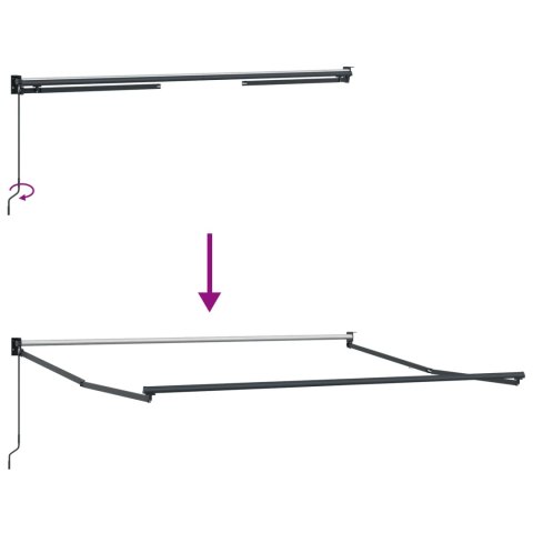 Markiza Czerwony 300 x 250 x 165 cm Poliester