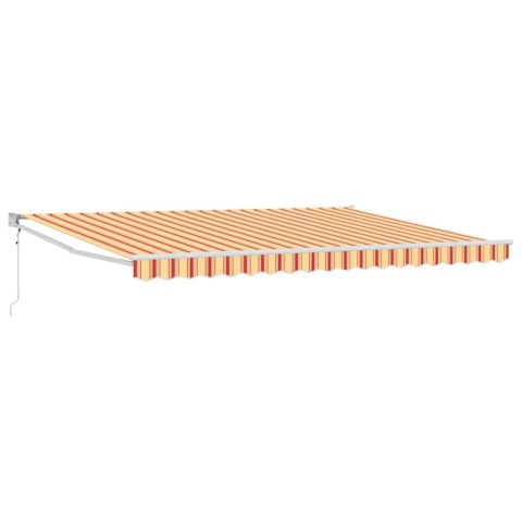 Markiza Żółty i pomarańczowy 450 × 300 cm Poliester i Metal