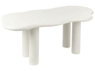 Stół do jadalni ONDLE Złamana biel 94 cm 188 cm