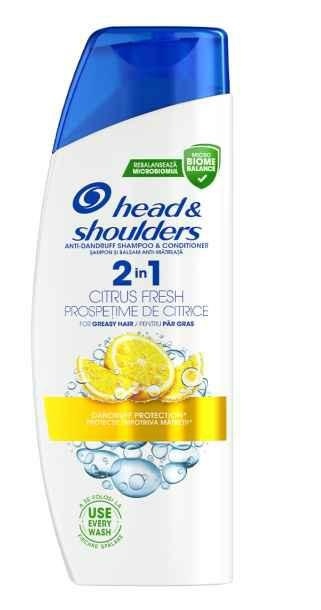 Head&Shoulders 2w1 Citrus Fresh Szampon Do Włosów 330ml..