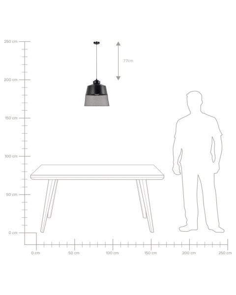 Lampa wisząca MUGA Metal Czarny