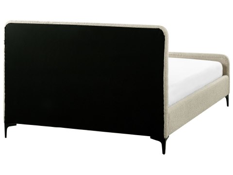 Łóżko Boucle LUNAN 140 x 200 cm Beżowy