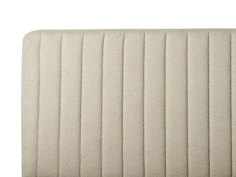 Łóżko Boucle LUNAN 140 x 200 cm Beżowy