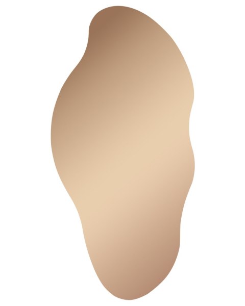 Lustro ścienne ASSIGNY 50 cm 92 cm Brązowy