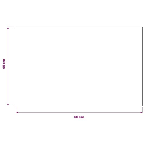 Prostokątna wycieraczka przed drzwi 40 x 60 cm, czarna Lumarko!