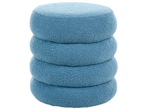 Puf SUMPTER Boucle Niebieski