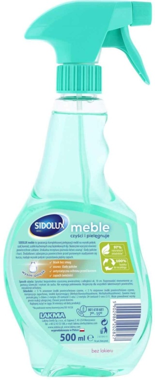 Sidolux M Płyn Do Czyszczenia Mebli Lakierowanych Melon 500ml...