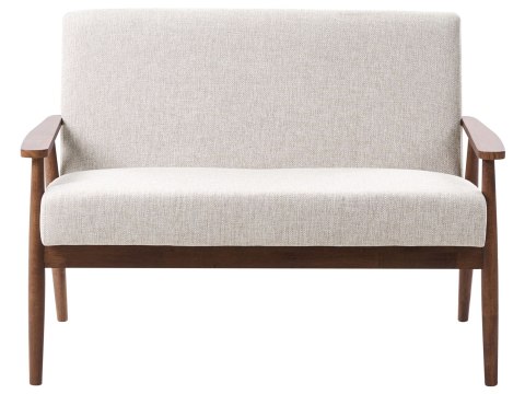 Sofa dla 2 osób ESRUM Ciemny brąz/ szary