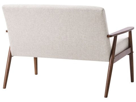 Sofa dla 2 osób ESRUM Ciemny brąz/ szary