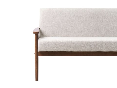 Sofa dla 2 osób ESRUM Ciemny brąz/ szary