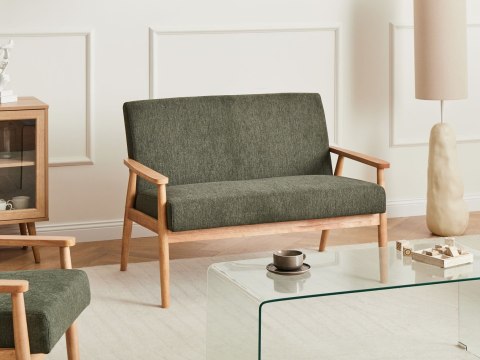 Sofa dla 2 osób ESRUM Jasny brąz/ zielony