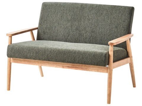 Sofa dla 2 osób ESRUM Jasny brąz/ zielony