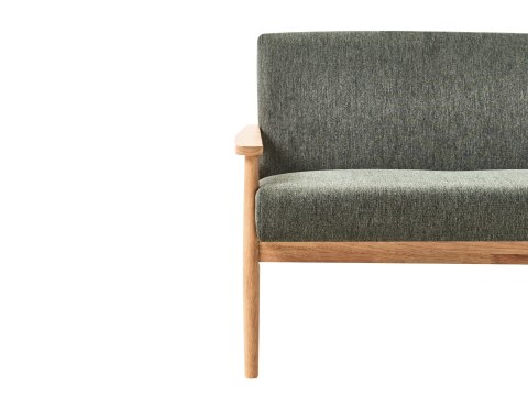 Sofa dla 2 osób ESRUM Jasny brąz/ zielony