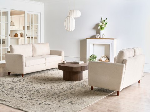 Sofa dla 2 osób MARE Boucle Beżowy