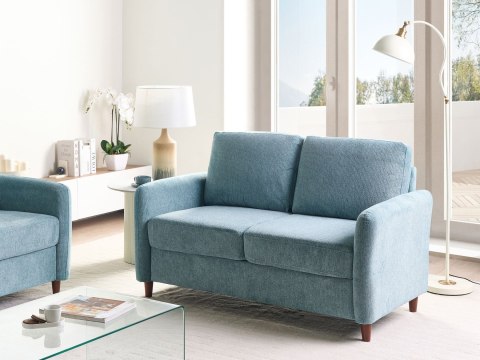 Sofa dla 2 osób MARE Niebieski ze schowkiem