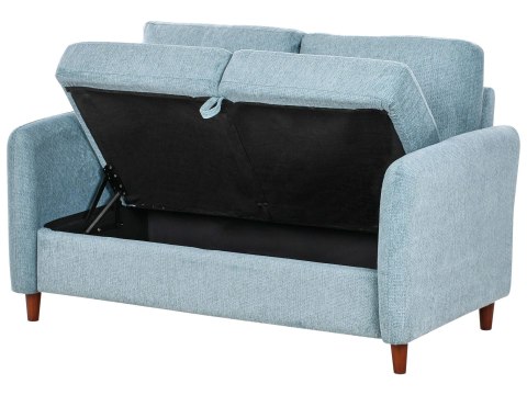 Sofa dla 2 osób MARE Niebieski ze schowkiem