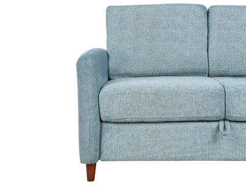 Sofa dla 2 osób MARE Niebieski ze schowkiem