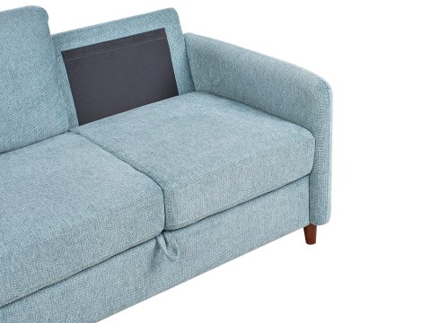 Sofa dla 2 osób MARE Niebieski ze schowkiem