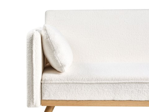 Sofa rozkładana ASAA Boucle Złamana biel