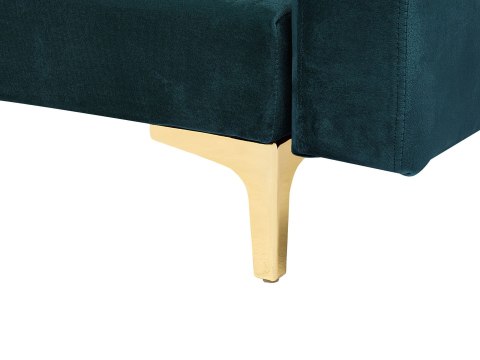 Sofa rozkładana dla 3 osób ABERDEEN Welur Lazurowy