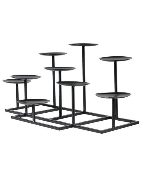 Świecznik LAMEGO Metal 23 cm Czarny