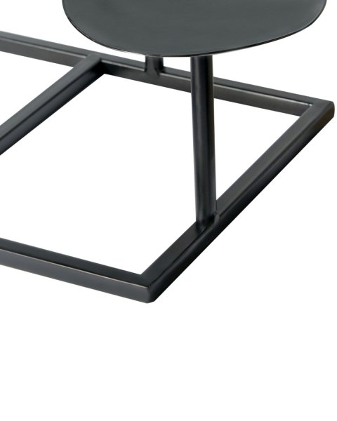 Świecznik LAMEGO Metal 23 cm Czarny