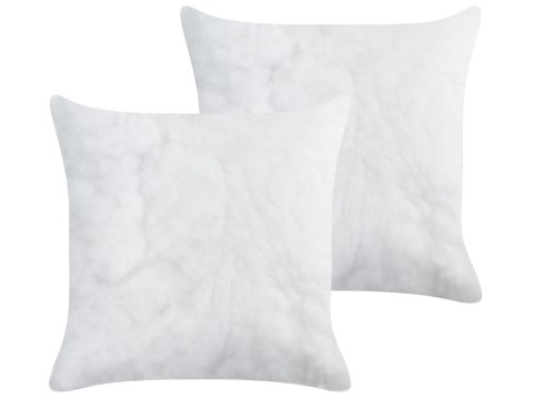 Zestaw 2 wkładów do poduszki ECHIUM 45 x 45 cm Biały