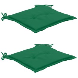  Poduszki na krzesło ogrodowe, 2 szt., zielone, 50x50x3 cm Lumarko!