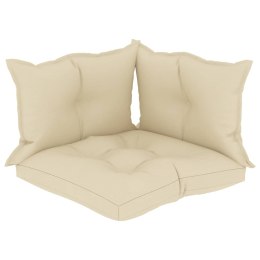  Poduszki na sofę z palet, 3 szt., kremowe, tkanina Lumarko!
