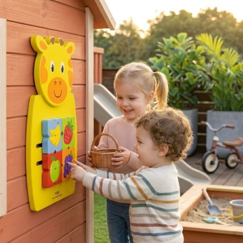 Drewniana Sensoryczna Tablica Manipulacyjna Żyrafa Toys  Lumarko!