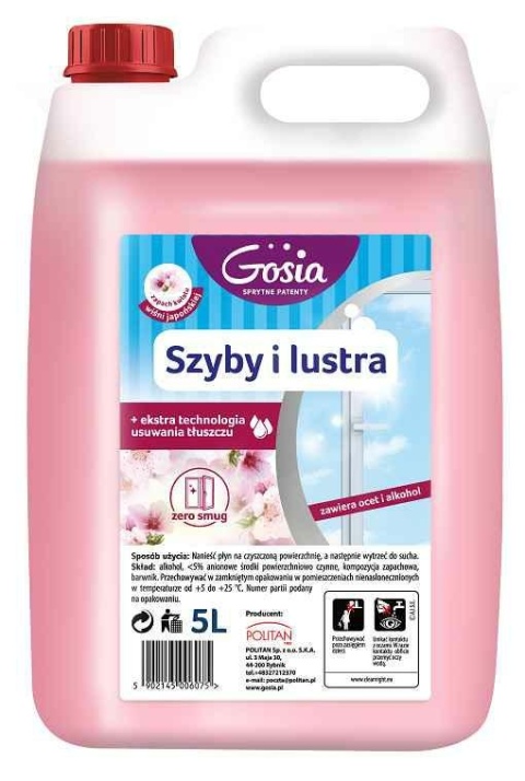 Gosia Płyn Do Szyb I Luster 5l Kwiat Wiśni Japońskiej 9636...