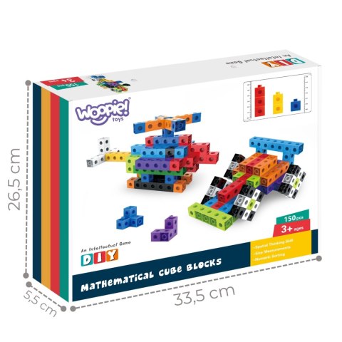 WOOPIE Klocki Konstrukcyjne 3D Sześciany 150 el. Lumarko!