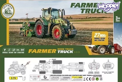 Traktor z Przyczepą na Pilota Sterowany RC - Skala 1:24 Lumarko!