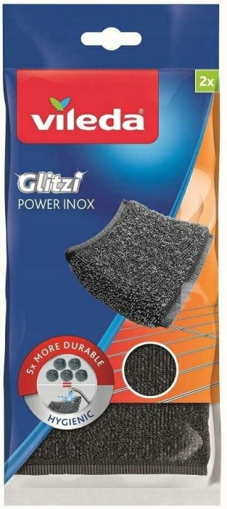 Vileda Zmywak Inox Glitzi Power Pad 2szt 141656 KR