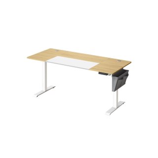 Biurko z elektryczną regulacją wysokości, 70 x 160 x (72-120) cm, płynna regulacja, łączony blat, funkcja pamięci z 4 wysokościa