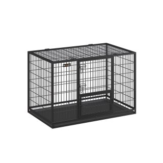 Heavy Duty Klatka dla psa Siatkowa klatka dla zwierząt 107 x 70 x 74,9 cm dla dużych i średnich psów Bezpieczne 2 zdejmowane drz