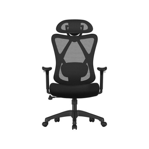 Krzesło biurowe , ergonomiczne krzesło biurowe, krzesło komputerowe, krzesło siatkowe, regulowane podparcie lędźwiowe i zagłówek