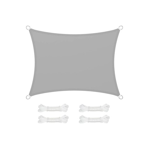 3 x 4 m Markiza HDPE Ochrona przed słońcem Ochrona UV Przepuszczalna dla powietrza Ogród Balkon Patio Oddychająca Przepuszczalna