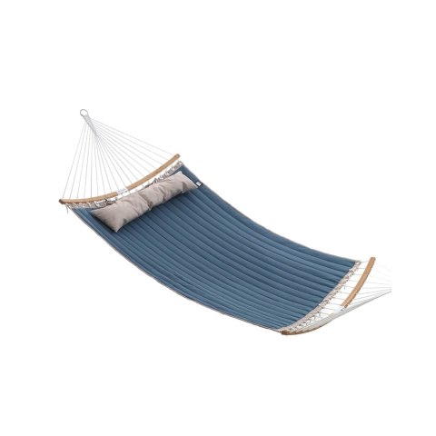 Hamak dla 2 osób z poduszką, wyściełany, kremowo-biały + beż, 200 x 140 cm