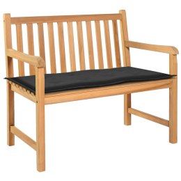  Poduszka na ławkę ogrodową, czarna, 120x50x3 cm Lumarko!