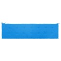  Poduszka na ławkę ogrodową, niebieska, 200 x 50 x 3 cm Lumarko!
